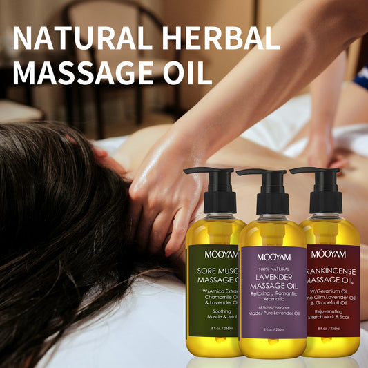 Natural Herbal Massage Oil (Various Types)